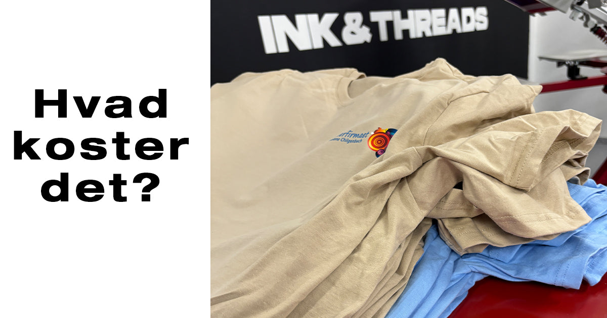 Hvad koster tryk på tøj?