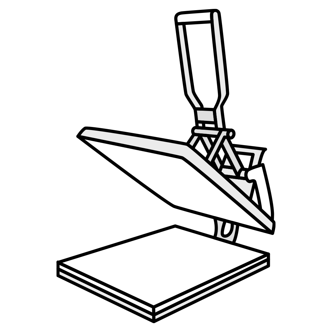 Ikon for varmepres / DTF – tekstiltryk i små oplag