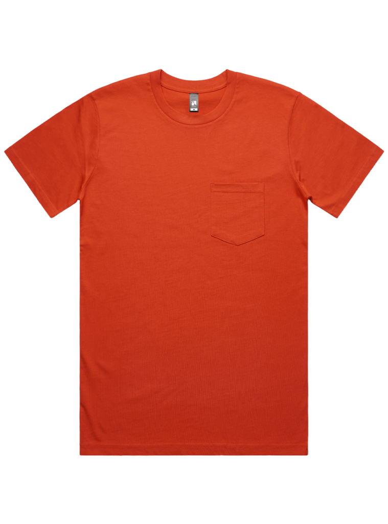 AS Colour 5027 Classic Pocket Tee – bomulds t-shirt med brystlomme Front