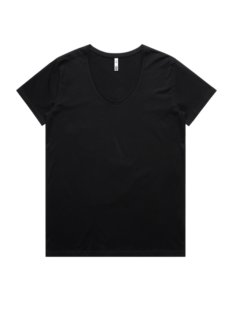 AS Colour 4023 WOS Maple V-Neck Tee – let V-neck t-shirt i bomuld