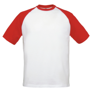 B&C Baseball T-Shirt – tofarvet t-shirt med raglanærmer