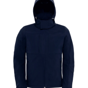 B&C Hooded Softshell Men – teknisk softshell-jakke med hætte til firmatøj