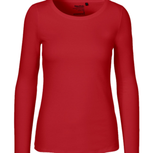 Neutral O81050 – dame long sleeve T-shirt i 155 GSM økologisk Fairtrade bomuld Front